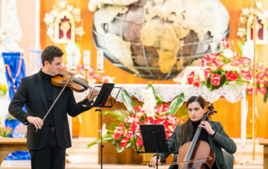 Koncert Fraś Vinci Duo w Kościele pw. Św. Faustyny w Plewiskach 10