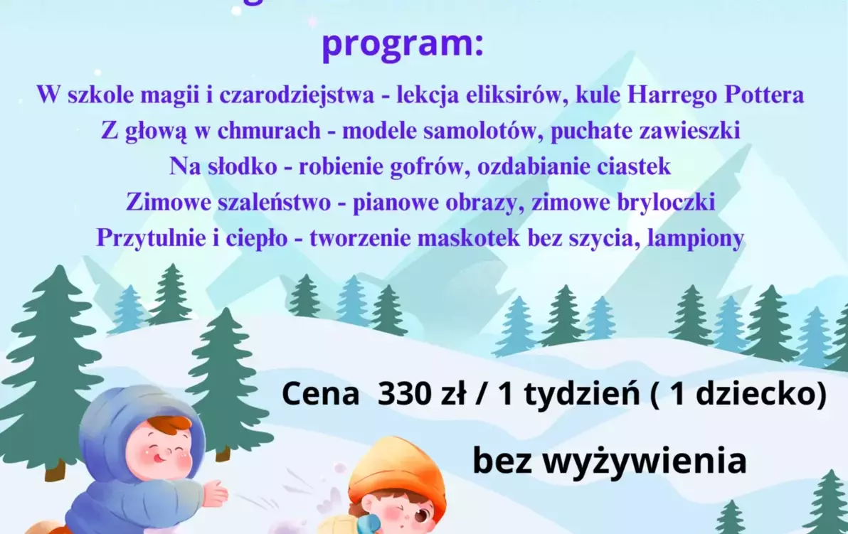 Zdjęcie do Warsztaty zimowe dla dzieci