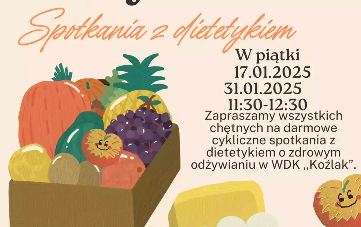 Zdjęcie do "Zdrowe Żywienie" &ndash; Spotkania z Dietetykiem w WDK &bdquo;Koźlak&rdquo;