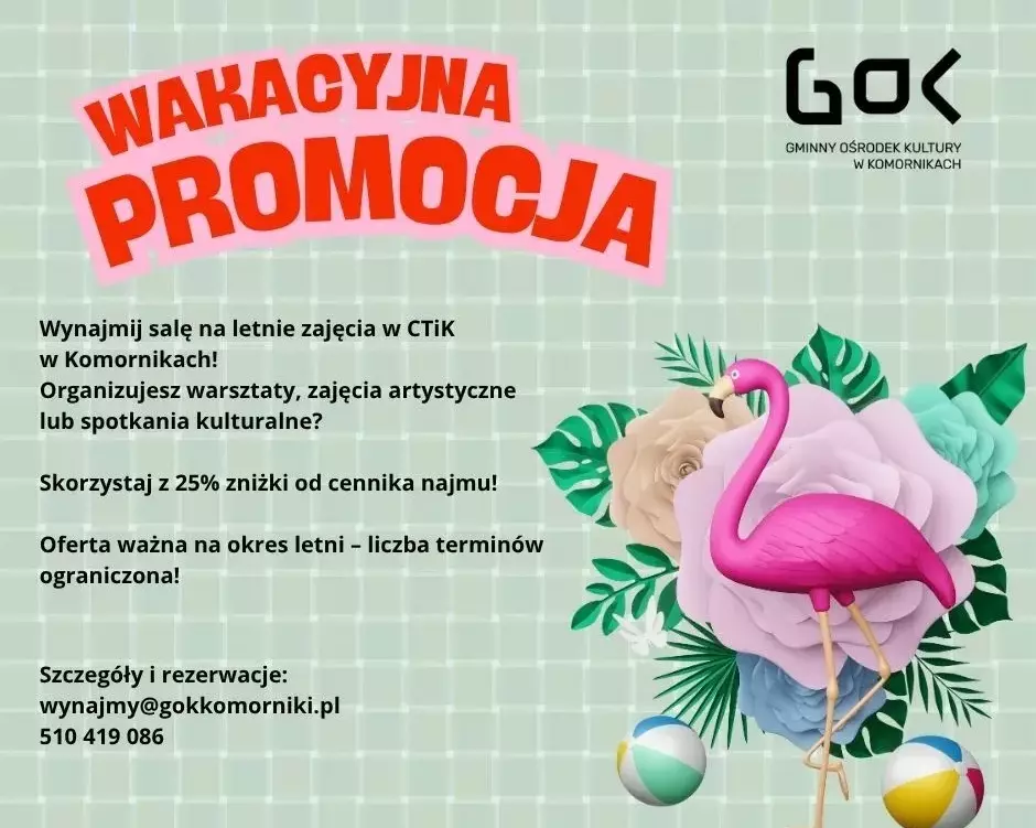 Zdjęcie do Wakacyjna promocja!
