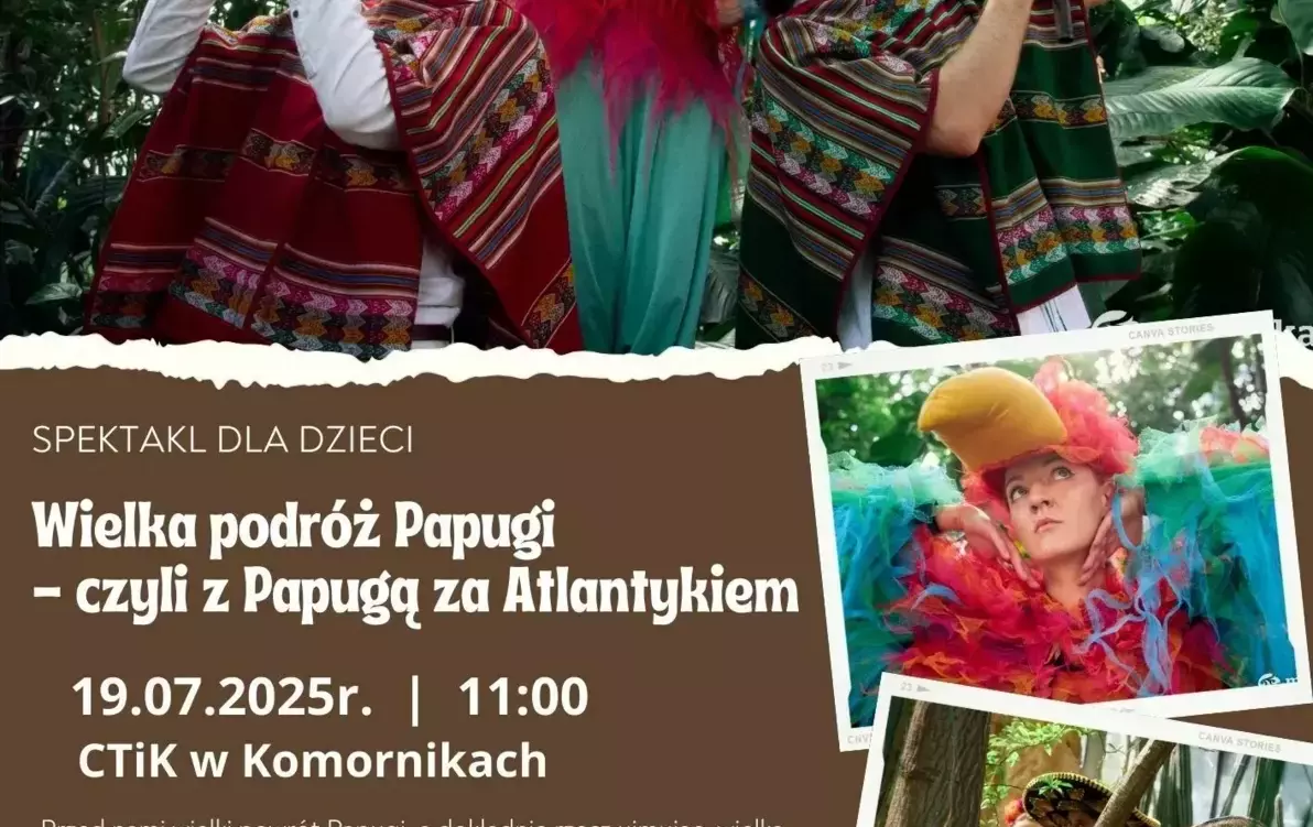 Zdjęcie do Wielka podr&oacute;ż Papugi - czyli z Papugą za Atlantykiem