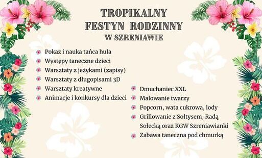 Zdjęcie do 11.07.2026 / Szreniawa - Tropikalny festyn rodzinny