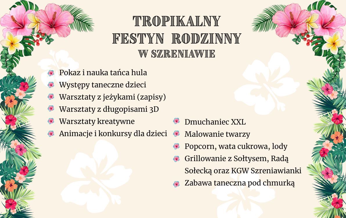 Zdjęcie do 11.07.2026 | Szreniawa - Tropikalny festyn rodzinny