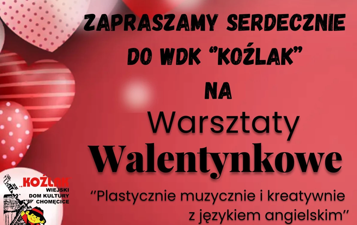 Zdjęcie do Warsztaty Walentynkowe w WDK "Koźlak"