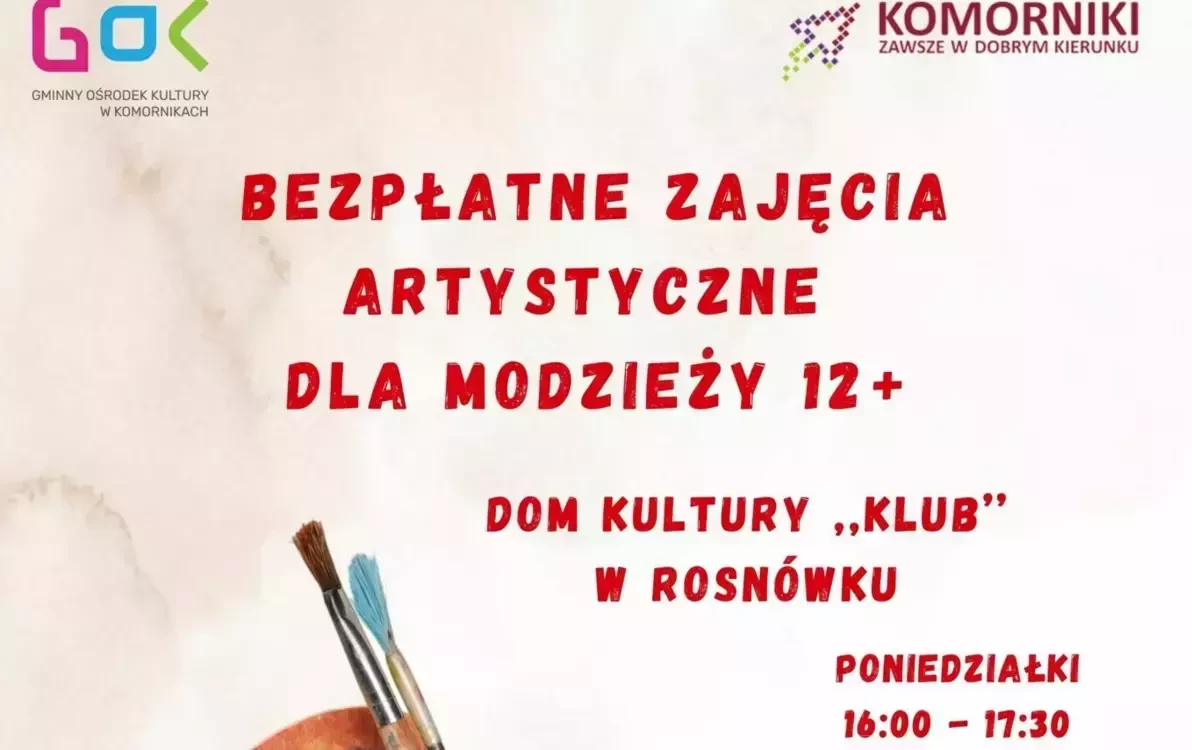 Zdjęcie do &nbsp;Bezpłatne Zajęcia Artystyczne dla Młodzieży 12+!&nbsp;