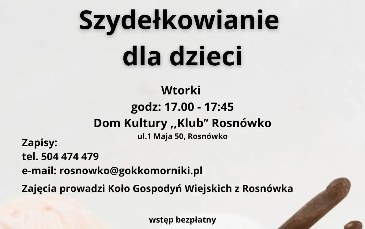 Zdjęcie do Szydełkowanie dla dzieci