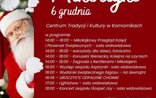Zdjęcie do Mikołajki w CTiK w Komornikach!