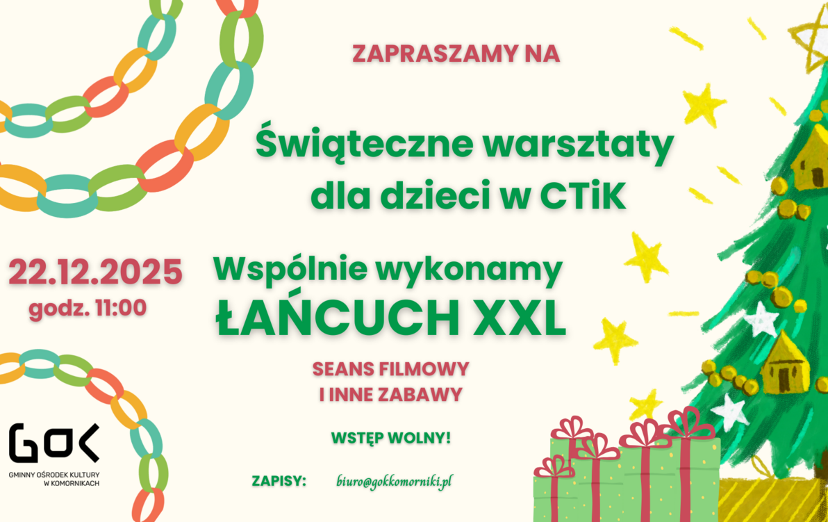 Zdjęcie do Świąteczne warsztaty dla dzieci w CTiK