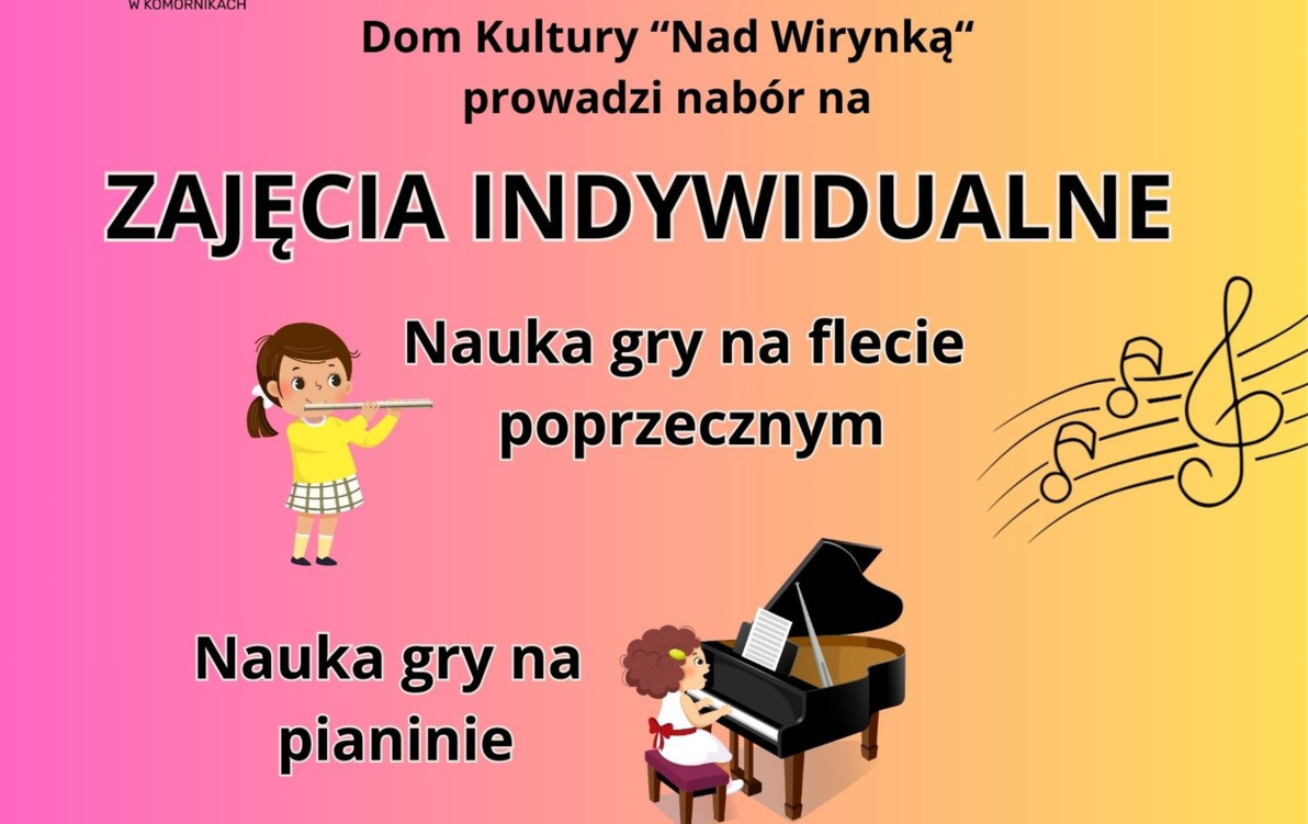 Zdjęcie do Nauka gry na flecie poprzecznym, pianinie i emisja głosu w Łęczycy