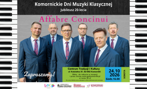 Zdjęcie do 24.10.2026 | Komorniki - Affabre Concinui - Koncert w CTiK w Komornikach