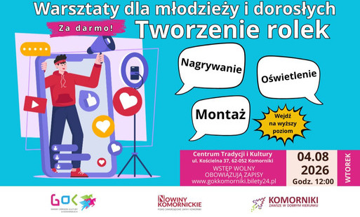 Zdjęcie do Wakacyjne warsztaty z tworzenia rolek