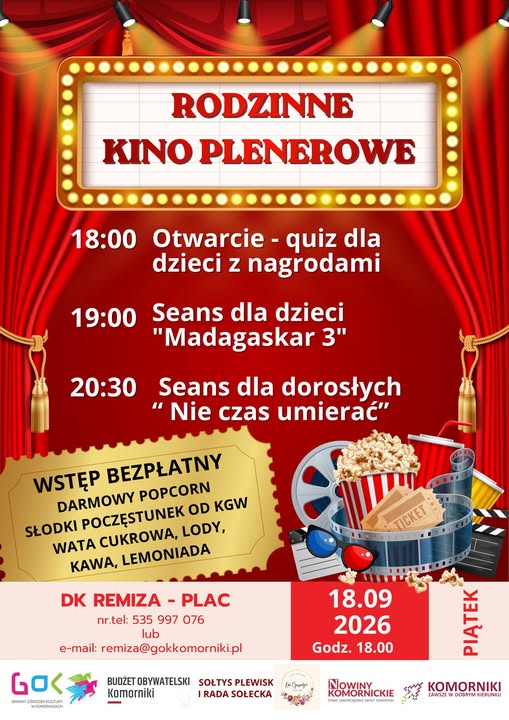 Zdjęcie do 18.09.2026 | Plewiska - Kino plenerowe - ostatnie seanse