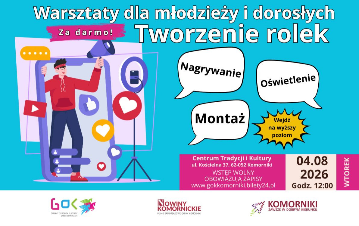 Zdjęcie do Wakacyjne warsztaty z tworzenia rolek